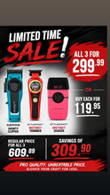 Load image into Gallery viewer, Gamma+ Shorty Clipper, Instinct Trimmer, Instinct Shaver Bundle