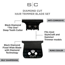Load image into Gallery viewer, StyleCraft Black Diamond Carbon Trimmer Blade