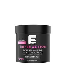 Load image into Gallery viewer, Elegance Triple Action Super Strong Hold Hair Gel