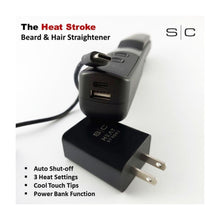 Load image into Gallery viewer, StyleCraft Heat Stroke Wireless Beard & Styling Hot Brush Black